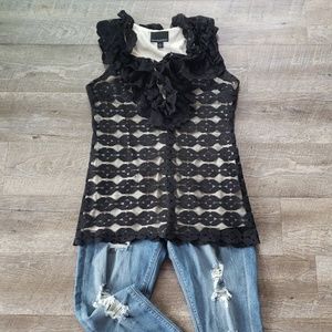 Cynthia Rowley lace blouse